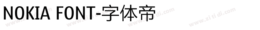 NOKIA FONT字体转换